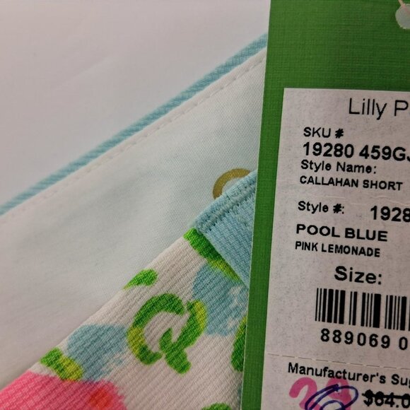 Lilly Pulitzer Callahan shorts sz 16 Tidal Wave Pans Garden NWT - Picture 10 of 12